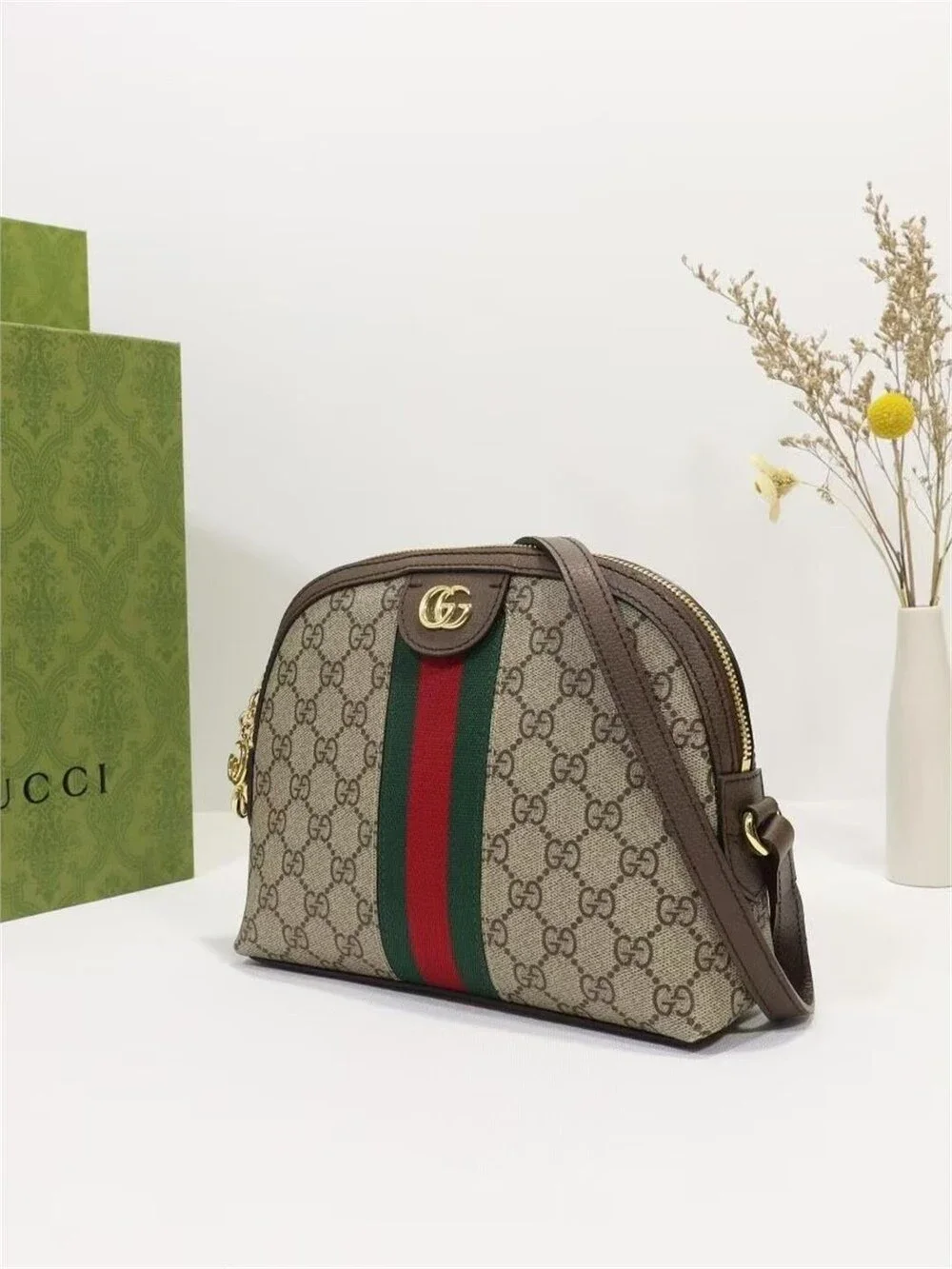 Gucci Ophidia GG Supreme Small Shoulder Bag